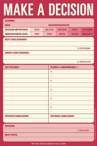 Cover image for Knock Knock Pads: Make a Decision Pad