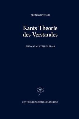 Kant's Theorie des Verstandes