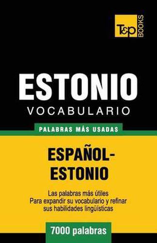 Vocabulario espanol-estonio - 7000 palabras mas usadas