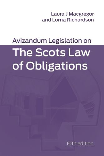 Cover image for Avizandum Legislation on the Scots Law of Obligations