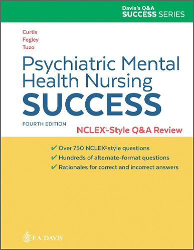 Cover image for Psychiatric Mental Health Nursing Success: NCLEX (R)-Style Q&A Review
