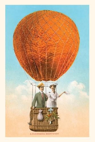 Cover image for The Vintage Journal California Honeymoon, Couple in Orange Balloon