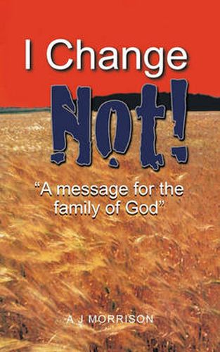 Cover image for I Change Not