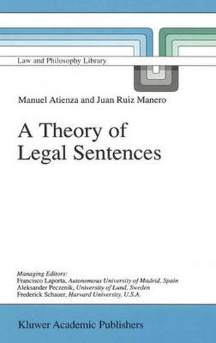 Cover image for A Theory of Legal Sentences