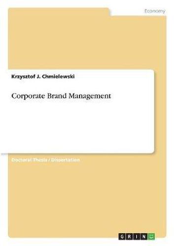 Cover image for Corporate Brand Management