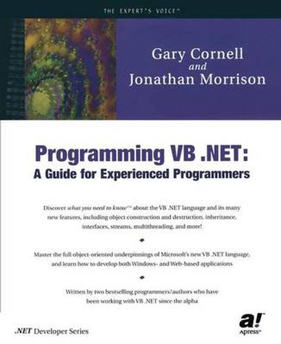 Cover image for Programming VB .NET: A Guide For Experienced Programmers