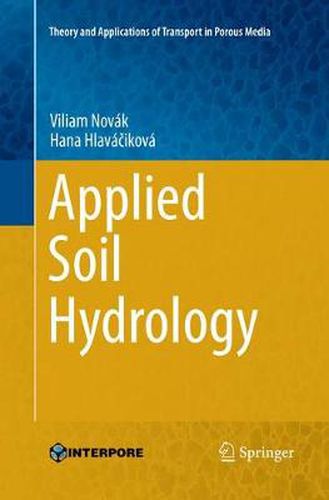 Cover image for Applied Soil Hydrology