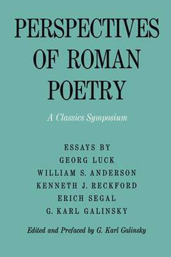 Cover image for Perspectives of Roman Poetry: A Classics Symposium