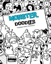 Cover image for MONSTER DOODLES Coloring Book