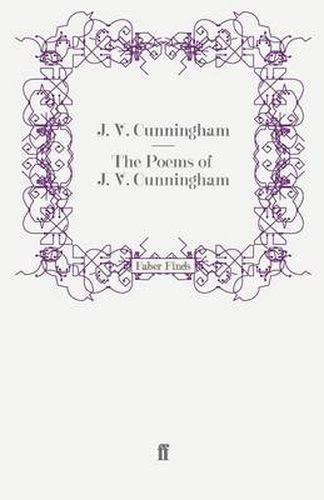 Cover image for The Poems of  J. V. Cunningham