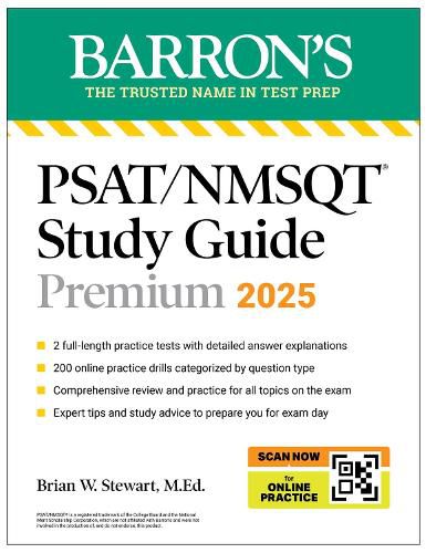 PSAT/NMSQT Premium Study Guide: 2025: 2 Practice Tests + Comprehensive Review + 200 Online Drills