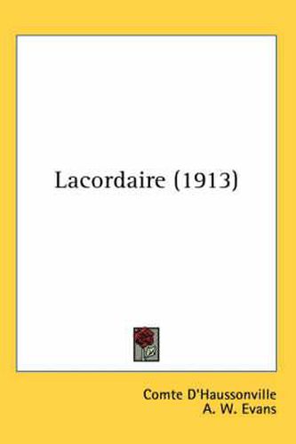 Cover image for Lacordaire (1913)