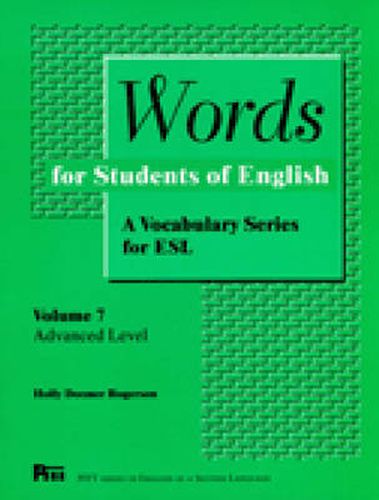 Words for Students of English: A Vocabulary Series for ESL