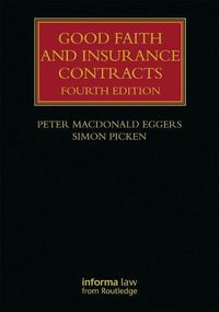 Cover image for Good Faith and Insurance Contracts