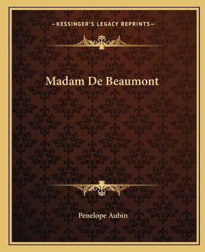 Cover image for Madam de Beaumont