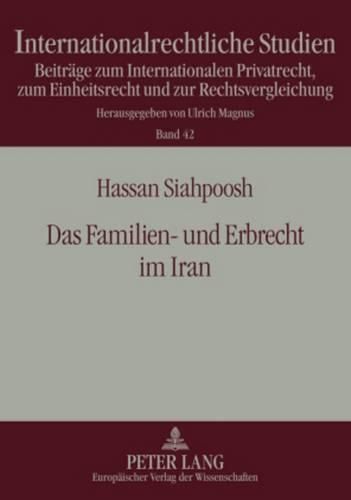 Cover image for Das Familien- Und Erbrecht Im Iran