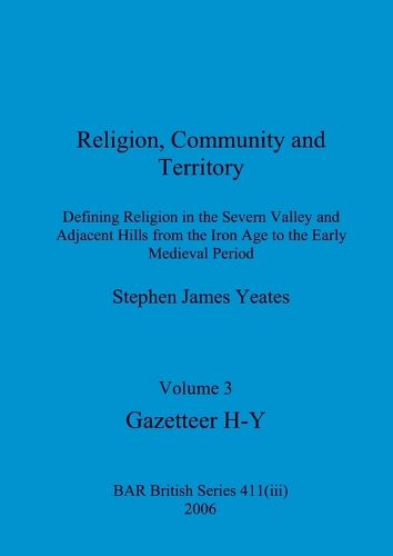 Cover image for Religion, Community and Territory, Volume 3