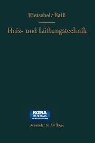 H. Rietschels Lehrbuch Der Heiz- Und Luftungstechnik