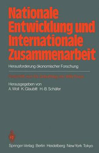 Cover image for Nationale Entwicklung und Internationale Zusammenarbeit