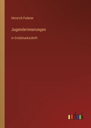 Cover image for Jugenderinnerungen