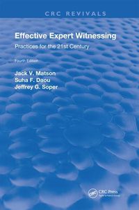 Cover image for Effective Expert Witnessing: Practices for the 21st Century