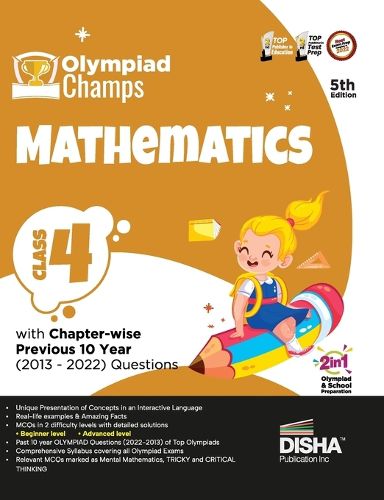 Cover image for Olympiad Champs Mathematics Class 4 with Chapter-Wise Previous 10 Year (2013 - 2022) Questions Complete Prep Guide with Theory, Pyqs, Past & Practice Exercise