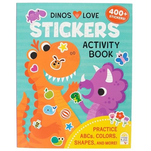 Cover image for Dinos Love Stickers Activity Book