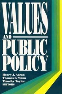 Cover image for Values and Public Policy