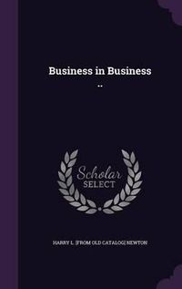 Cover image for Business in Business ..