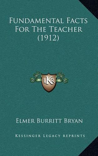 Cover image for Fundamental Facts for the Teacher (1912)