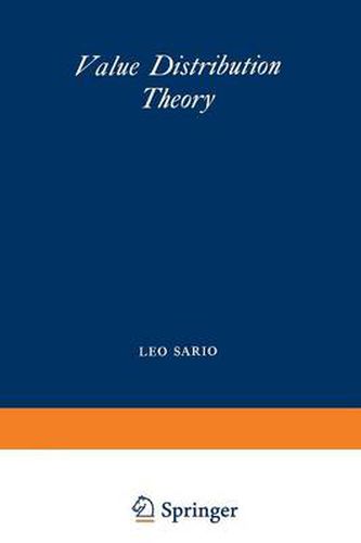 Cover image for Value Distribution Theory