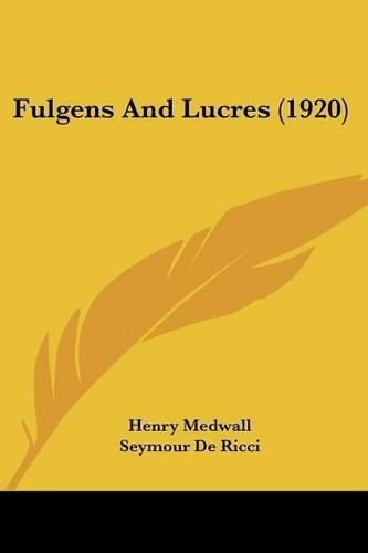 Fulgens and Lucres (1920)