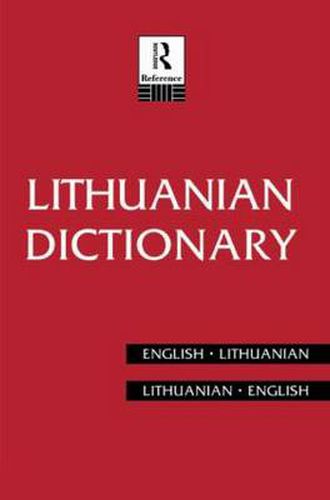 Cover image for Lithuanian Dictionary: Lithuanian-English, English-Lithuanian