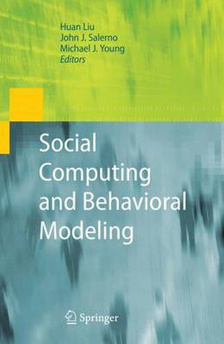 Cover image for Social Computing and Behavioral Modeling