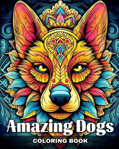 Cover image for Amazing Dogs Coloring Book