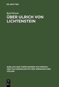 Cover image for UEber Ulrich von Lichtenstein