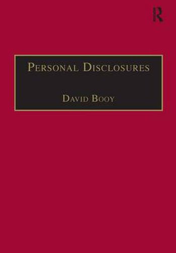 Personal Disclosures: An Anthology of Self-Writings from the Seventeenth Century