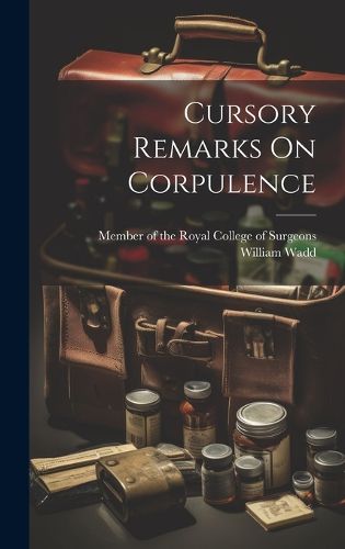 Cover image for Cursory Remarks On Corpulence