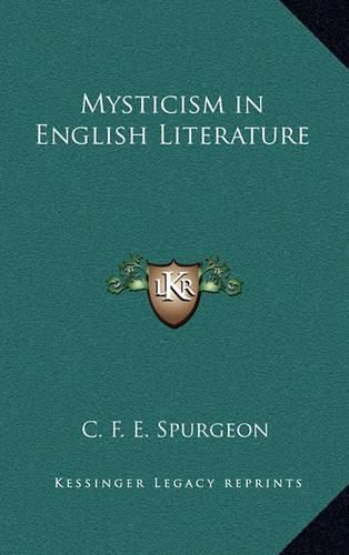 Cover image for Mysticism in English Literature