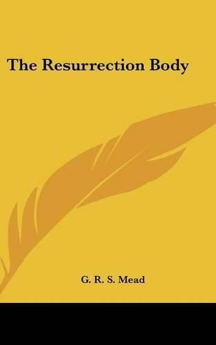 Cover image for The Resurrection Body