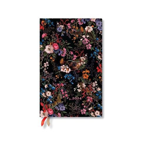 Cover image for Floralia (William Kilburn) Maxi Vertical 12-month Dayplanner 2024 (Elastic Band Closure)