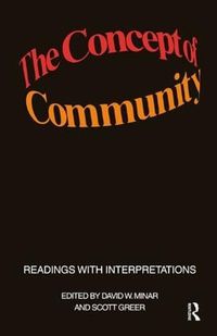 Cover image for The Concept of Community: Readings with Interpretations