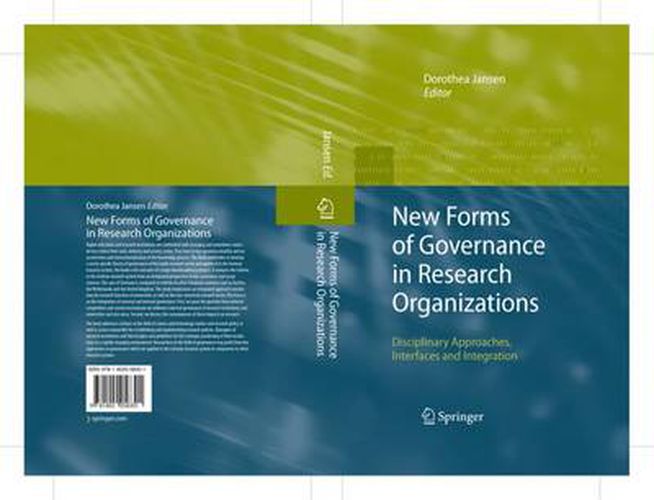 Cover image for New Forms of Governance in Research Organizations: Disciplinary Approaches, Interfaces and Integration