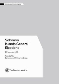 Cover image for Solomon Islands General Elections, 19 November 2014