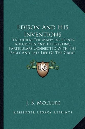 Cover image for Edison And His Inventions