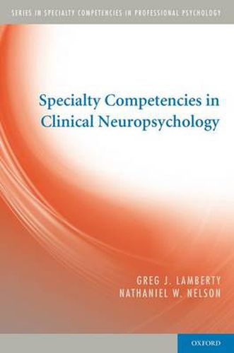 Cover image for Specialty Competencies in Clinical Neuropsychology