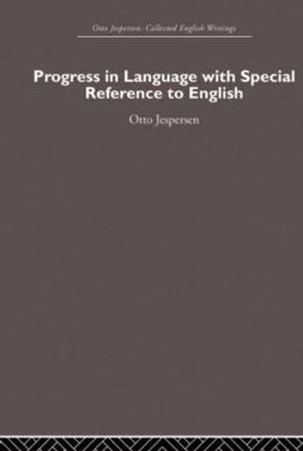 Cover image for Progress in Language, with special reference to English