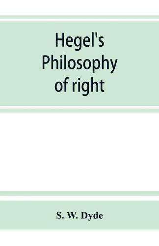 Cover image for Hegel's Philosophy of right