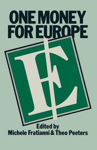 Cover image for One Money for Europe