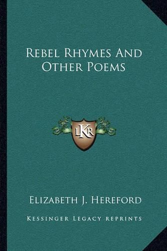 Cover image for Rebel Rhymes and Other Poems